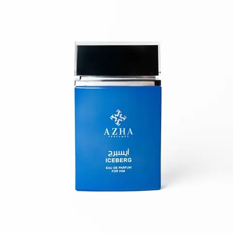 AZHA Perfumes Iceberg EDP 100 ml Men's Arabian Perfume for Adults - Fresh Aroma Citrus Woody Fragrance with Bergamot, Zesty Mandarin, Crisp Fruit, Lavender, Cinnamon Warmth, Vetiver, Cedarwood, Amber, Ambergris, Marine Notes, Musk (Cruelty-Free)
