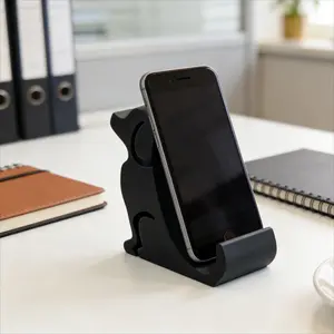 Dog-shaped Phone Stand, Featuring a Creative and Adorable Design. Suitable for Universal Desktop Phone Placement, an Ideal Choice for Gift Shoppers, a Fun Home Decoration, Made of Durable Material