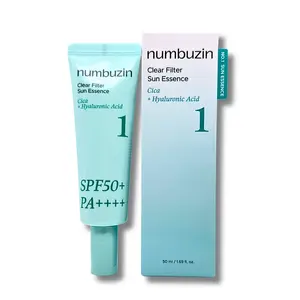 Numbuzin No.1 Clear Filter Sun Essence SPF50+ PA++++ Lightweight Hydrating Sunscreen for Sensitive Skin 50ml