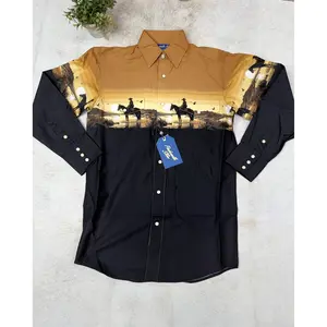 Men's Desert Long Sleeve Snap Dark Tan By Panhandle