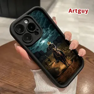 Phone Case for iPhone 17 Pro Max 16 Plus 15 14 13 12 11 Air E Cowboy's Moonlit Ride Pocket-Friendly Shockproof Silicone Protective Softcase