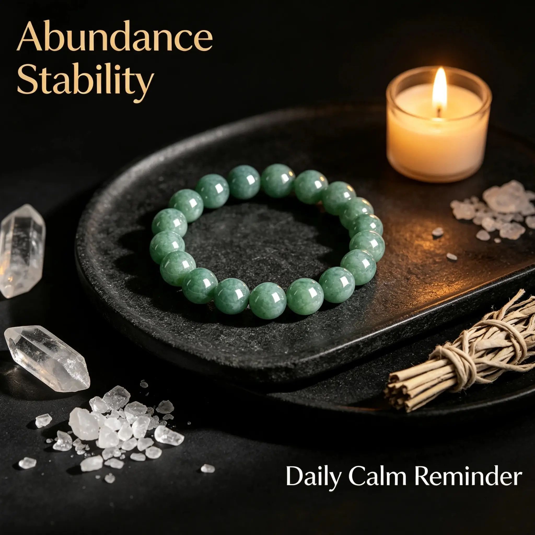 Natural Jadeite Beaded Bracelet, Protective Stone for Peace, Wisdom and Good Fortune, Healing Crystal for Daily Wear Meditation Yoga Gift, 13mm/10mm/8mm Unisex