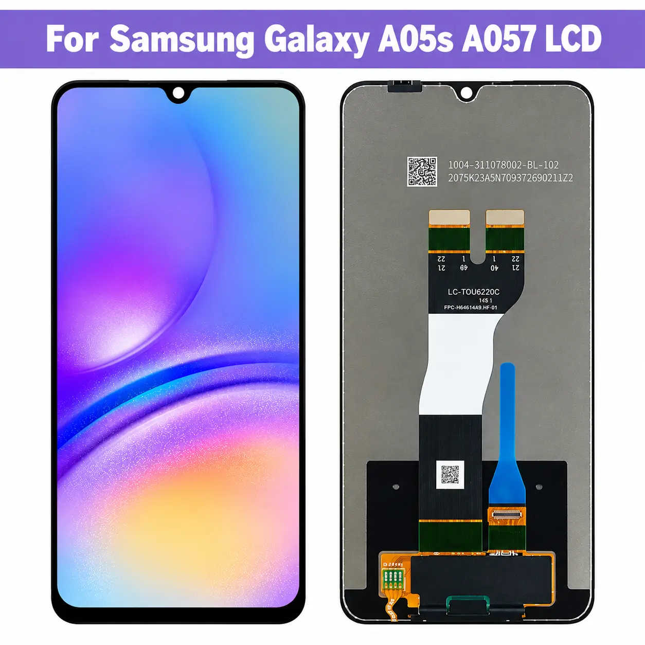 For Samsung A05S LCD Display Touch Screen Digitizer Assembly Cellphone Smartphone