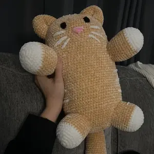 Crocheted Chonky Fat Cat Plushie Amigurumi Kitten