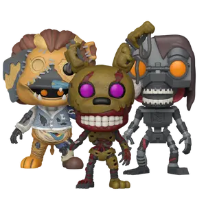Funko Pop! Five Nights at Freddy’s – Burntrap #1214, Costumed Mimic #1215, The Mimic #1216 (Set)