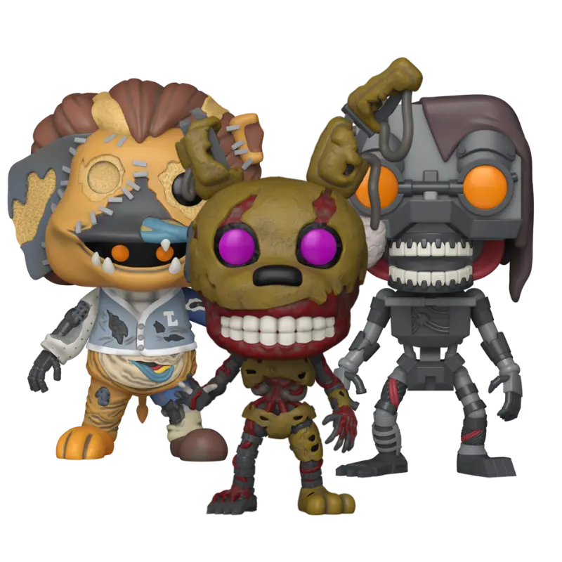 Funko Pop! Five Nights at Freddy’s – Burntrap #1214, Costumed Mimic #1215, The Mimic #1216 (Set)