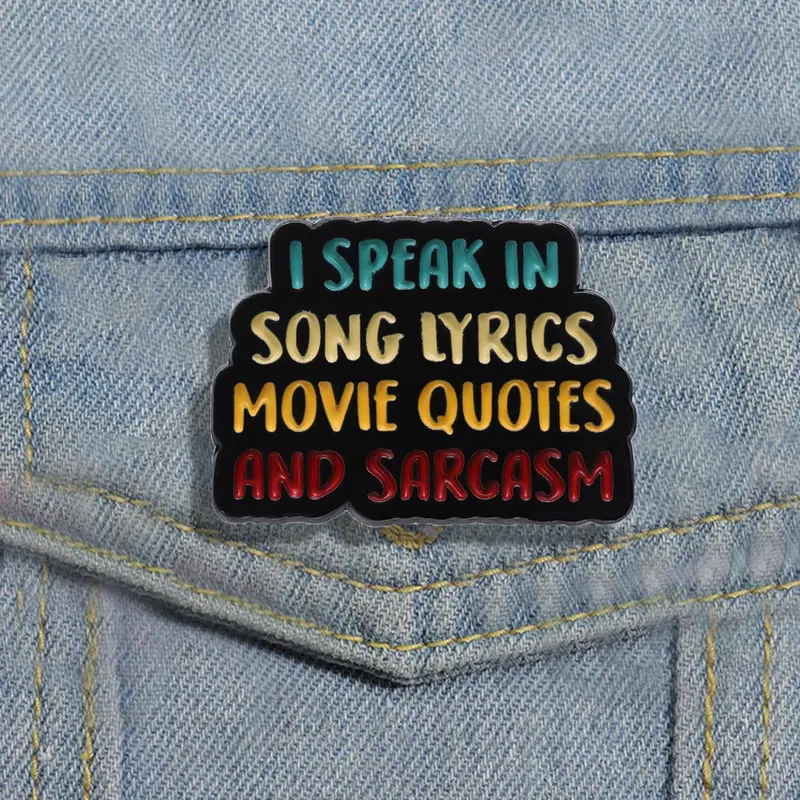 1 Piece Fashion Letter & Slogan Design Alloy Brooch Pin, Casual Lapel & Backpack Badge for Party, Elegant All-match Fashion Accessories for Daily Wear, Men Accessories