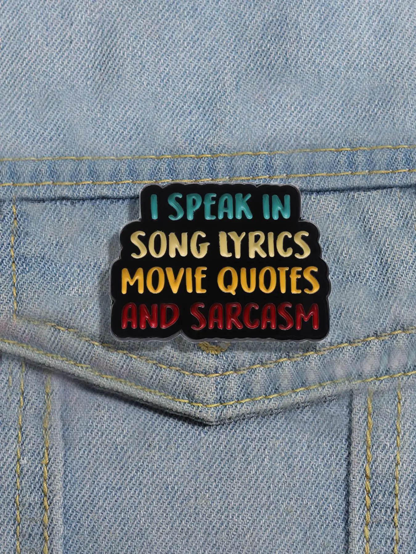 1 Piece Fashion Letter & Slogan Design Brooch, Casual Lapel & Backpack Badge for Party, Elegant All-match Fashion Accessories for Daily Wear