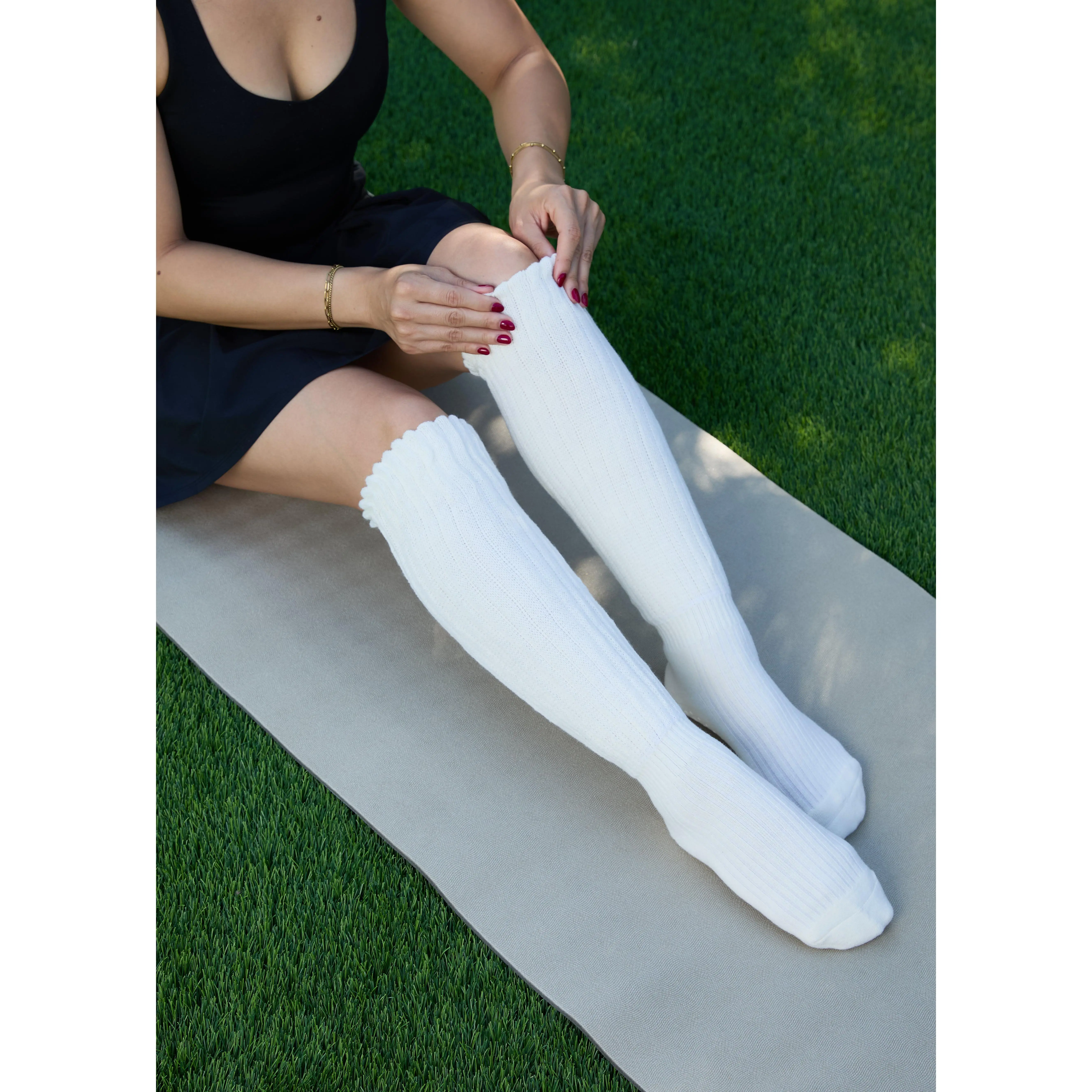 Pilates Grip Sock Leg Warmer | The Studio Grip Warmer