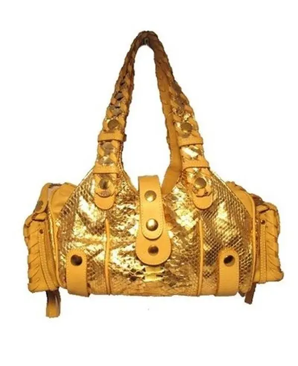 Pre-owned Chloé Snakeskin Shoulder Bags Chloe Rose Gold Handbag