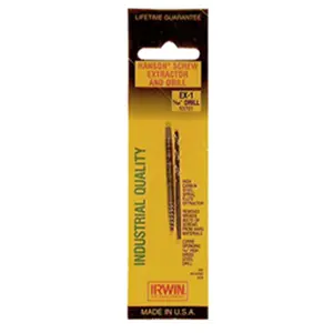 Irwin Industrial Tool .41in. Spiral Screw Extractor & Drill Bit Set 53706
