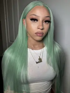 Women's 28 Inch Synthetic Hair Fiber Half Lace Wig Cap, Heat Resistant No Glue, Natural Hairline, Long Straight Wig for Party Role Play Daily Wear