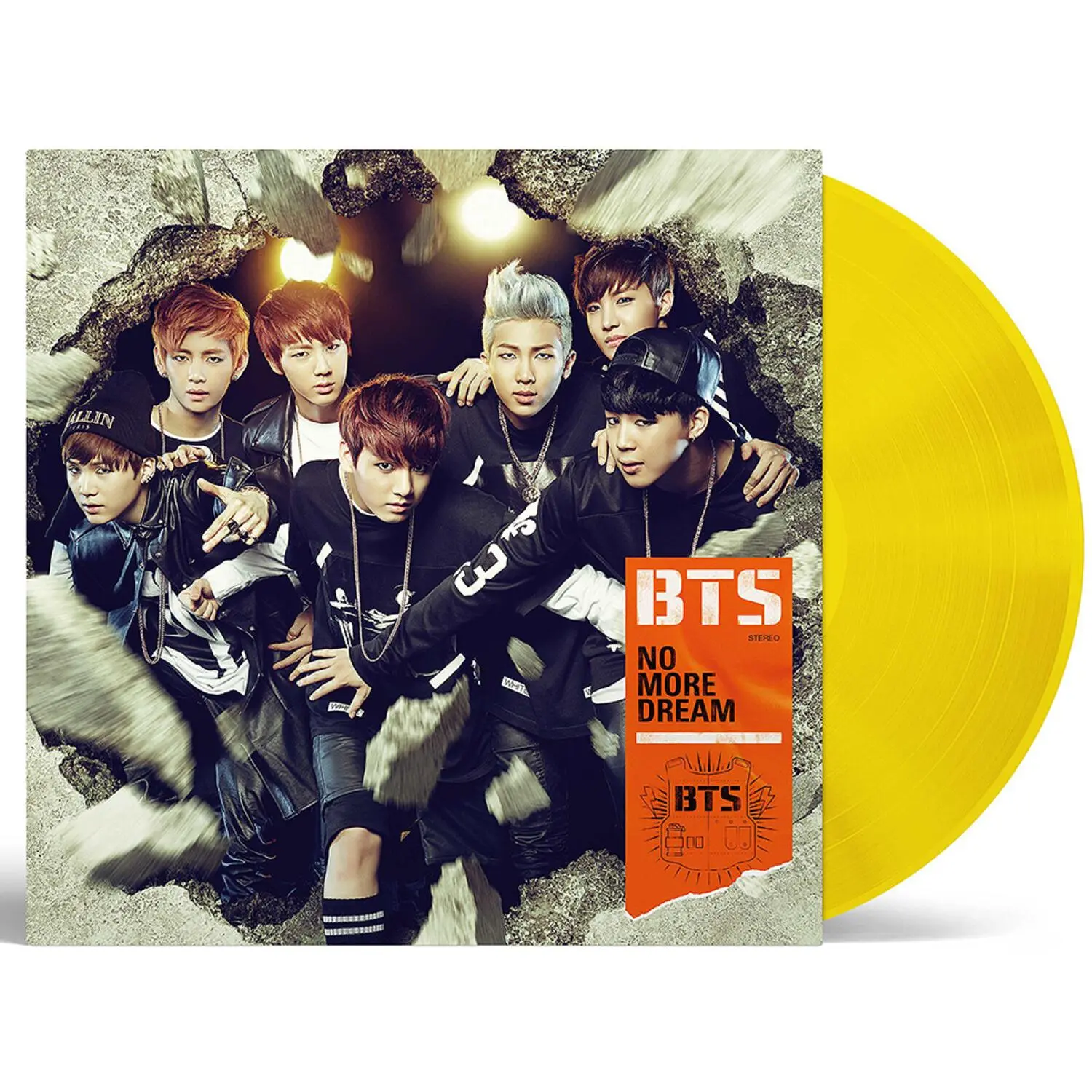BTS - No More Dream - Japanese Yellow Vinyl Version  [VINYL RECORD - LP] Colored Vinyl, Yellow, Japan - Import