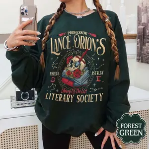 Professor Lance Orion's Book Club Sweatshirt, Bookish Shirt, Celestial Heirs Band Shirt, Almighty Sovereign Society, ZA Merch