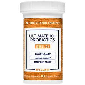 The Vitamin Shoppe Ultimate 10+ Probiotics - Immune Support, Digestive & Respiratory Health - 13 Billion CFUs (100 Vegetable Capsules)