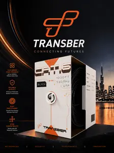 Transber 1000ft CAT6 Ethernet Cable 10Gbps 550Mhz