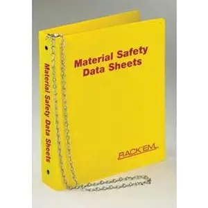RackEm Racks 3011 English MSDS Binder 1.5 in. Ring - Holds 275-300 sheets