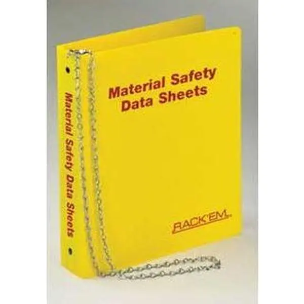 RackEm Racks 3011 English MSDS Binder 1.5 in. Ring - Holds 275-300 sheets