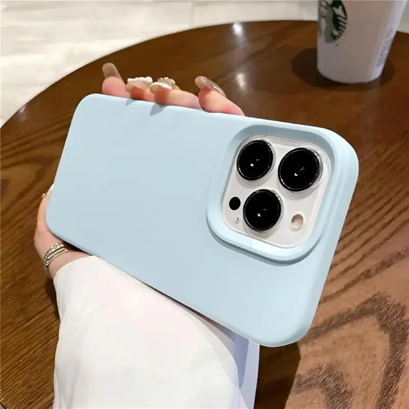 Baby-Skin Feel Liquid Silicone Phone Case for iPhone 11/12/13/14/15/16 Plus/17 Pro Max with 1.5mm Raised Camera Protection & Military-Grade Shockproof Design (6ft Drop Tested) for iPhone 17 Pro Max