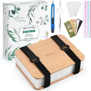 Professional Flower Press Kit 6 Layers 6.3 x 8.3 inch, Flower Pressing Kit for Adults Kids, Leaf Press, Great Valentine's Day Gift
