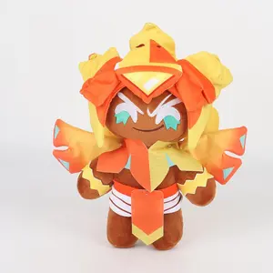 Cookie Run Kingdom Golden Cheese Cookie Plush Toy Stuffed Toy Soft Animals DecorationToy for Home Sofa & Bed Pets Plush Toys Posh Plush Bedroom Decor Gift