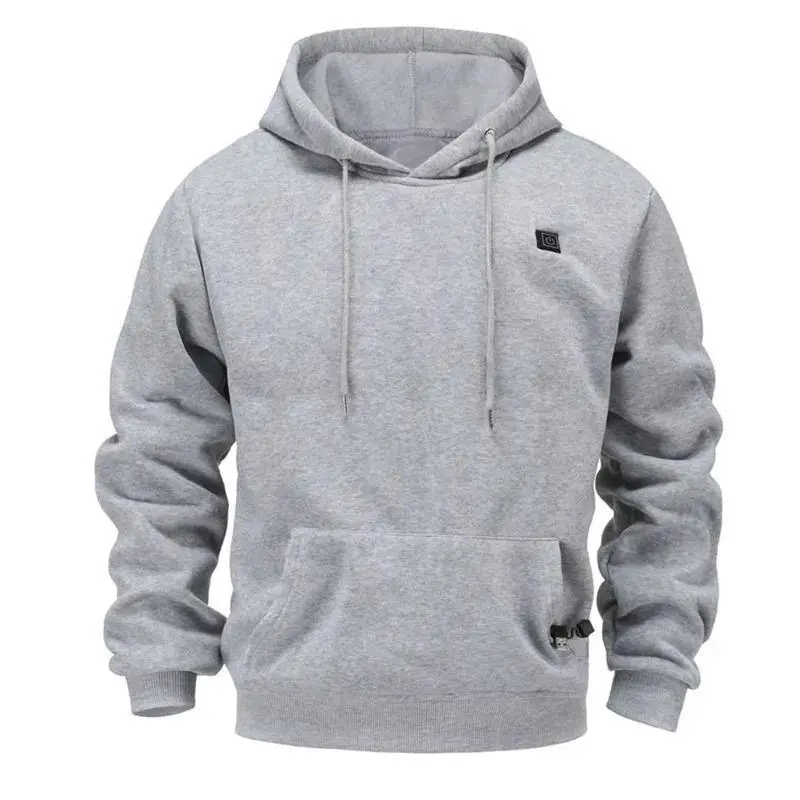 Heated Hoodies Unisex Heated Sweatshirt Hooded Pullover Lightweight Warm Usb Outdoor Winter Jackets Hooded Tops