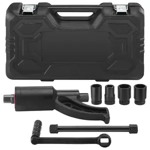 Torque Multiplier, Heavy Duty Torque Multiplier Wrench Set, 1 Inch Drive Lug Nut Wrench Torque Multiplier, 1:58 4800N.m Lug Nut Remover, with 4 Sockets and Storage Case for Truck Trailer RV, For Automotive Repair