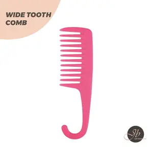 JBextension Wide Tooth Comb - Wide Toothed Detangling Long Wet Curly Hair Combs Curl Perm Brush Random Color