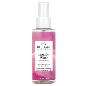Heritage Store Lavender Water, Calming Spray, 4 fl oz (118 ml)