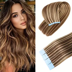 Jessie's Wig 20pcs Straight Tape in Hair Extensions Human Hair Extensions 4P27 for Women Use