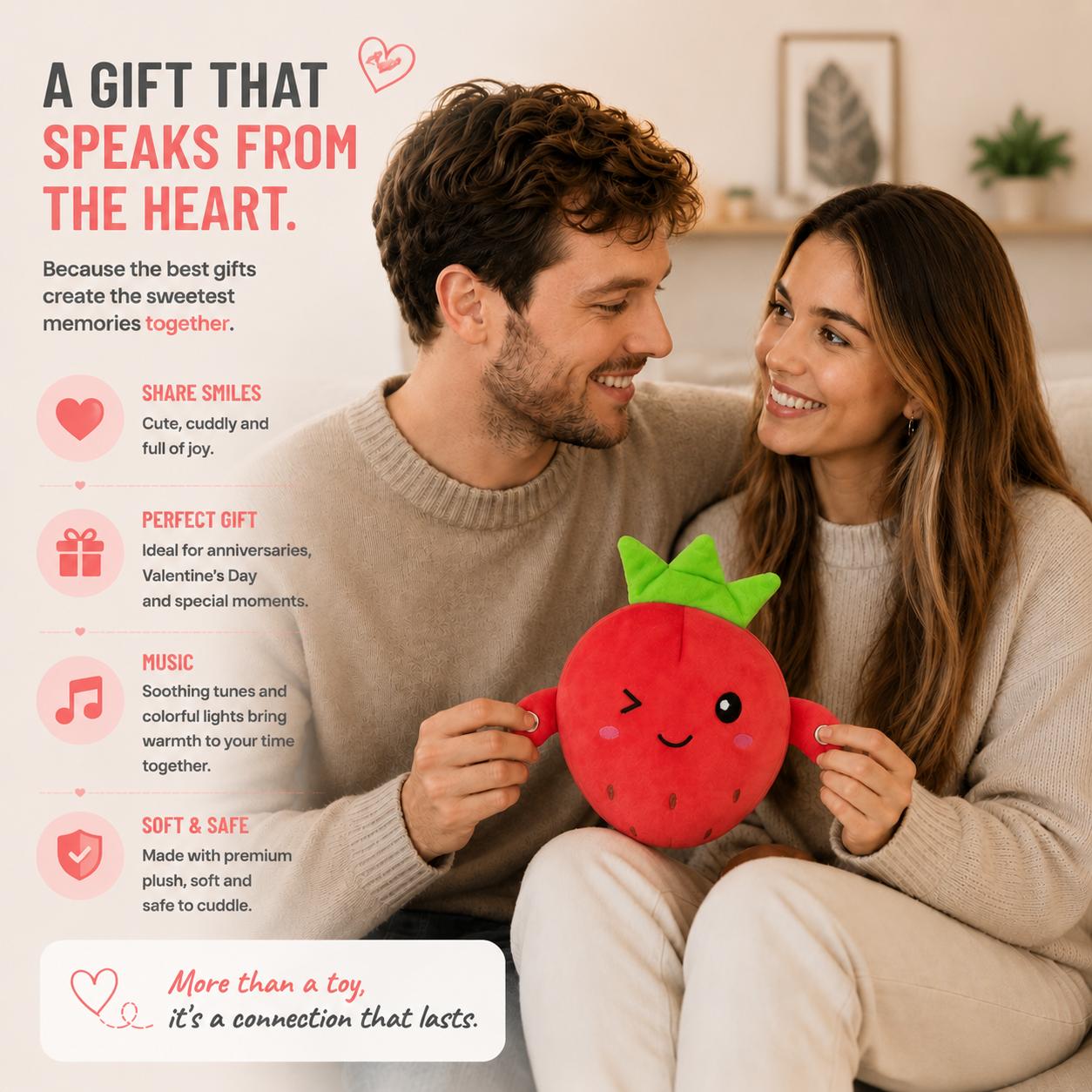 Mumuzitoy Strawberry interactive Music Plush Toy Set -Banana,Strawberry & Carrot Electric Plush Toys forParent-Child Interaction, Couples & FriendsPrank Toy, Valentine's Day & Easter Party FunGift for Kids & Adults stuffed animals cute girlygifts Mumuzitoy Strawberry interactive Music Plush Toy Set -Banana,Strawberry & Carrot Electric Plush Toys forParent-Child Interaction, Couples & FriendsPrank Toy, Valentine's Day & Easter Party FunGift for Kids & Adults stuffed animals cute girlygifts
