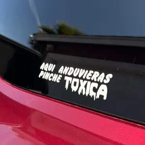 Aqui Anduvieras Pinche Toxica Window Vinyl Car Stickers Truck Decal