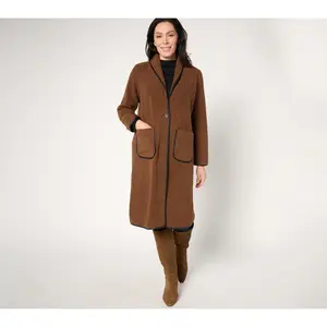NIC+ZOE Trimmed Teddy Coat