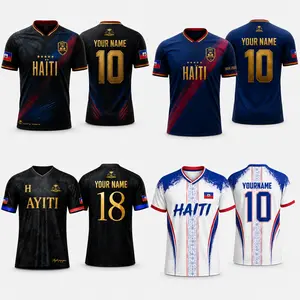 Haiti Soccer Jersey 2026 ''Custom Name'' Number, Haiti National Team all Shirt, Custom Haiti 1804 Football Apparel, Unisex Sak Pase Supporter Tee, Citadelle Laferriere Blokecore Jersey, Haiti Soccer Fan Graphic Tee