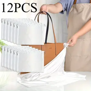 A Set of 12/6 Pcs Dust Bags for Handbags,Silk Dust Cover Bag for Purses Shoes Boots,Dustproof Drawstring Bag Travel Storage Pouch,Halloween Christmas Party Gifts,Hand Tools Kits