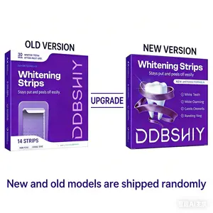 DDBSHIY Purple Teeth Whitening Strips - 14 Whitening Sessions - Safe for Enamel - Non Sensitive Teeth Whitening - Peroxide-Free whiteningstrips