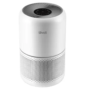 LEVOIT Air Purifier for Home Allergies Pets Hair in Bedroom, Covers Up to 1095 ft² by 45W High Torque Motor, 3-in-1 Filter with HEPA sleep mode, Remove Dust Smoke Pollutants Odor, Core300-P, White