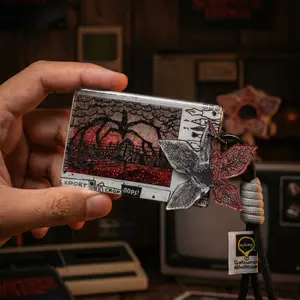 Stranger Things Acrylic Keychain, Spidermonster Max Will Glitter Acrylic keychains, Bag charms, Liquid glitter is flowable, Best Christmas and Birthday Gift