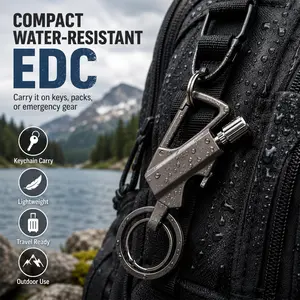 （Not Include Lighter Fluid) Keychain Lighter, Reusable, Multi Keychain, Bottle Opener, Waterproof, Portable-Great for Kitchen, Camping, Hiking, BBQ, Survival, Lighting Adventures,father's day gifts, Boyfriend Gifts, Utensils, Refillable