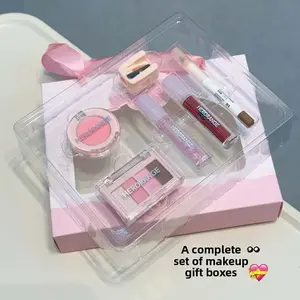 HERORANGE Mini Back-to-School Makeup Set: Matte Blush, Eyeshadow Palette, Lip Gloss, Eyeliner Cosmetics Kit - Back-to-School Season Gift Box Lip Stain Set