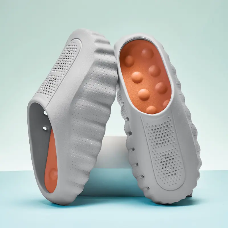 Women's Mind 2.0 EVA Thick Sole Clogs Couple Non-Slip Massage Footbed Breathable Closed Toe Garden Beach Shoes