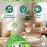Interactive Dog Ball Toy - Motion-Activated Automatic Rolling Pet Toy, USB Rechargeable, Squeaky Soft Fabric, Machine-Washable Cover, 3 Modes (Music & Motion, Recording, Silent), Durable Self-Play Boredom Relief for Small-Medium High-Energy Pups