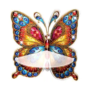 Butterfly Diamond Painting Corner Shelf Storage Rack Acrylic Diamond Art Corner Display Rack for Wall Decor Storage