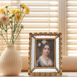 Baroque Mirror Frame, European Resin Material, Home Decor Photo Display, Bedroom, Living Room, Office, Holiday Gift, Wedding Gift