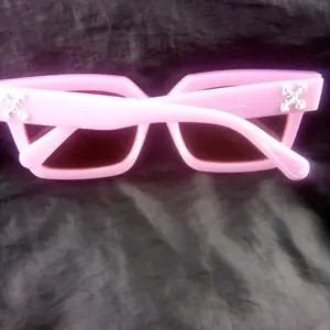 Chrome-Style Double Cross Sunglasses