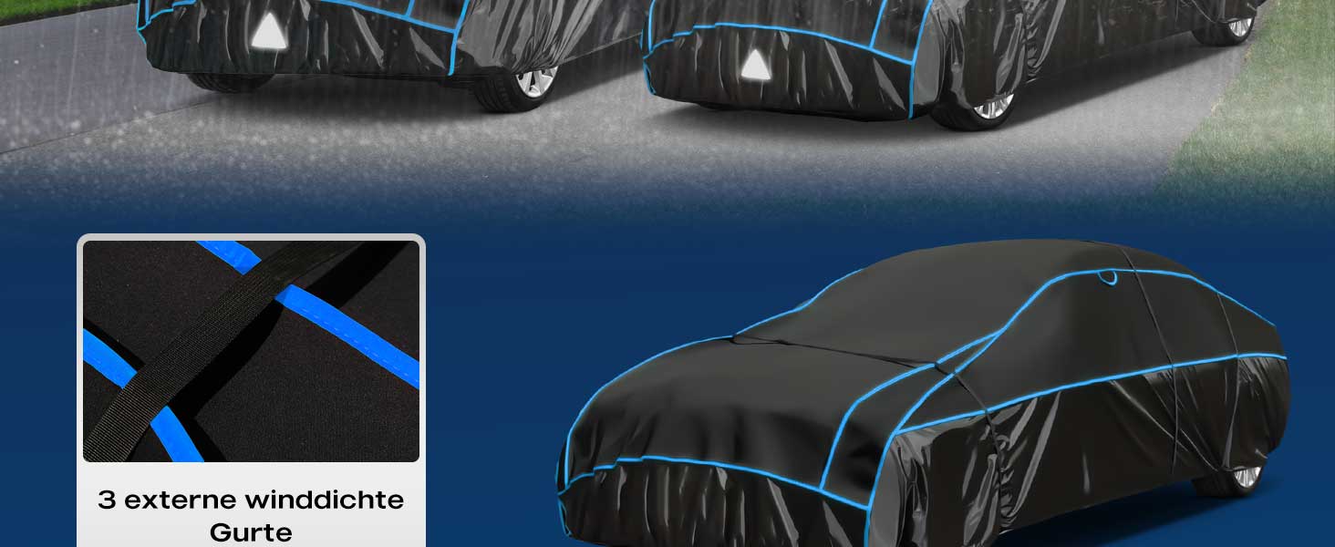Hail Protector Car Cover, Outdoor Anti Hail Car Covers Thick Multi-Layered EVA, Hail Proof Car Cover Waterproof All Weather, Hail Protection Padded Fit Sedan/Coupe/SUV/Jeep