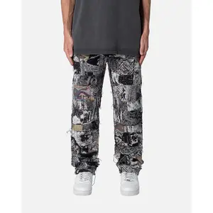 MNML Panelled Blanket Pants Black/White