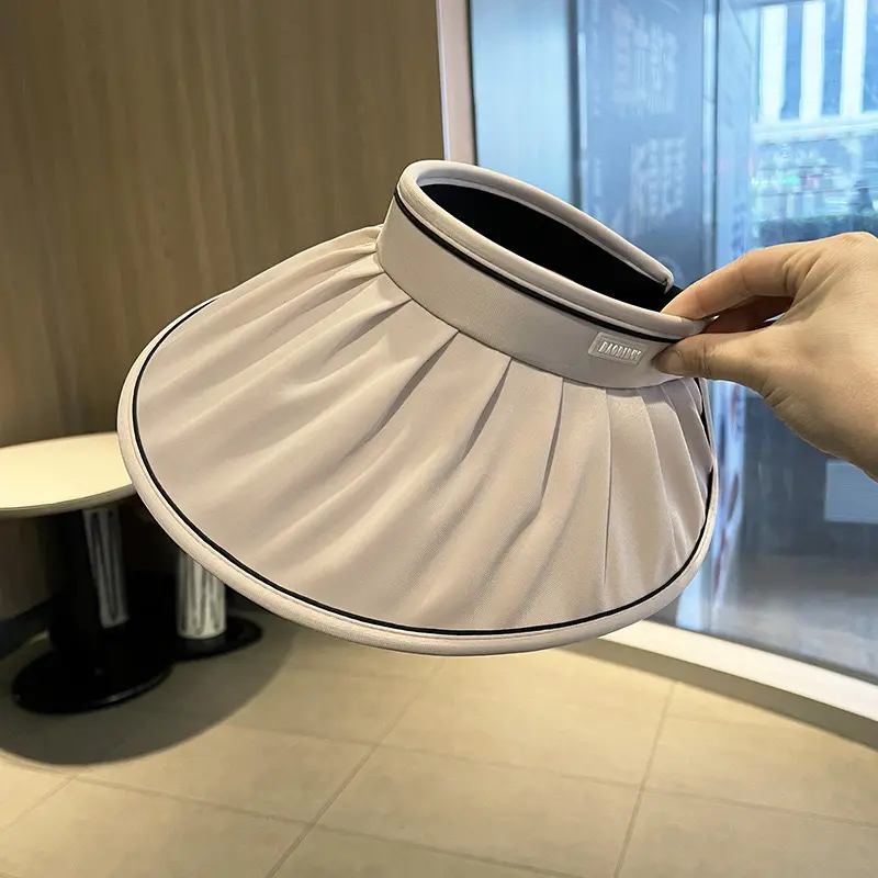 Ice silk sunscreen hat women's summer headband outdoor sun hat big brim shell hat UV protection face hat Ice silk sunscreen hat women's summer headband outdoor sun hat big brim shell hat UV protection face hat