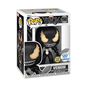 Funko Pop! Marvel - Venom (Glow) #1141 Exclusive (Sticker may vary) Collectible Pop Vinyl Figure