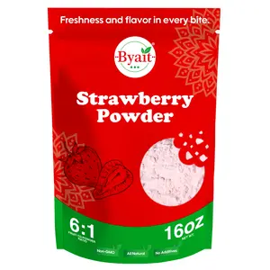 Byait Strawberry Powder 16 Oz, Pure Strawberry, No Sugar Added, Natural Fruit Powder for Baking, Smoothies, Yogurt, and Drinks
